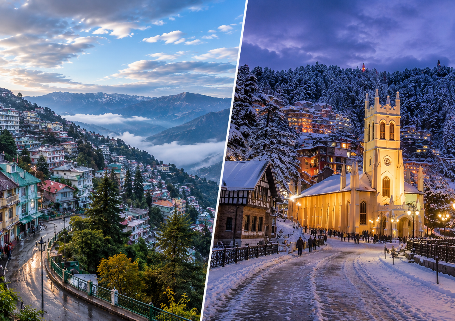 Mussoorie vs Shimla in Winter: Which Hill Station Is Best?