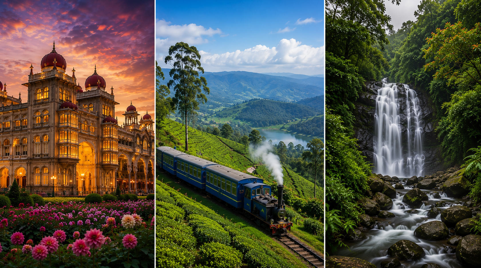 Mysore Ooty Coorg Tour Package 7 Nights/ 8 Days
