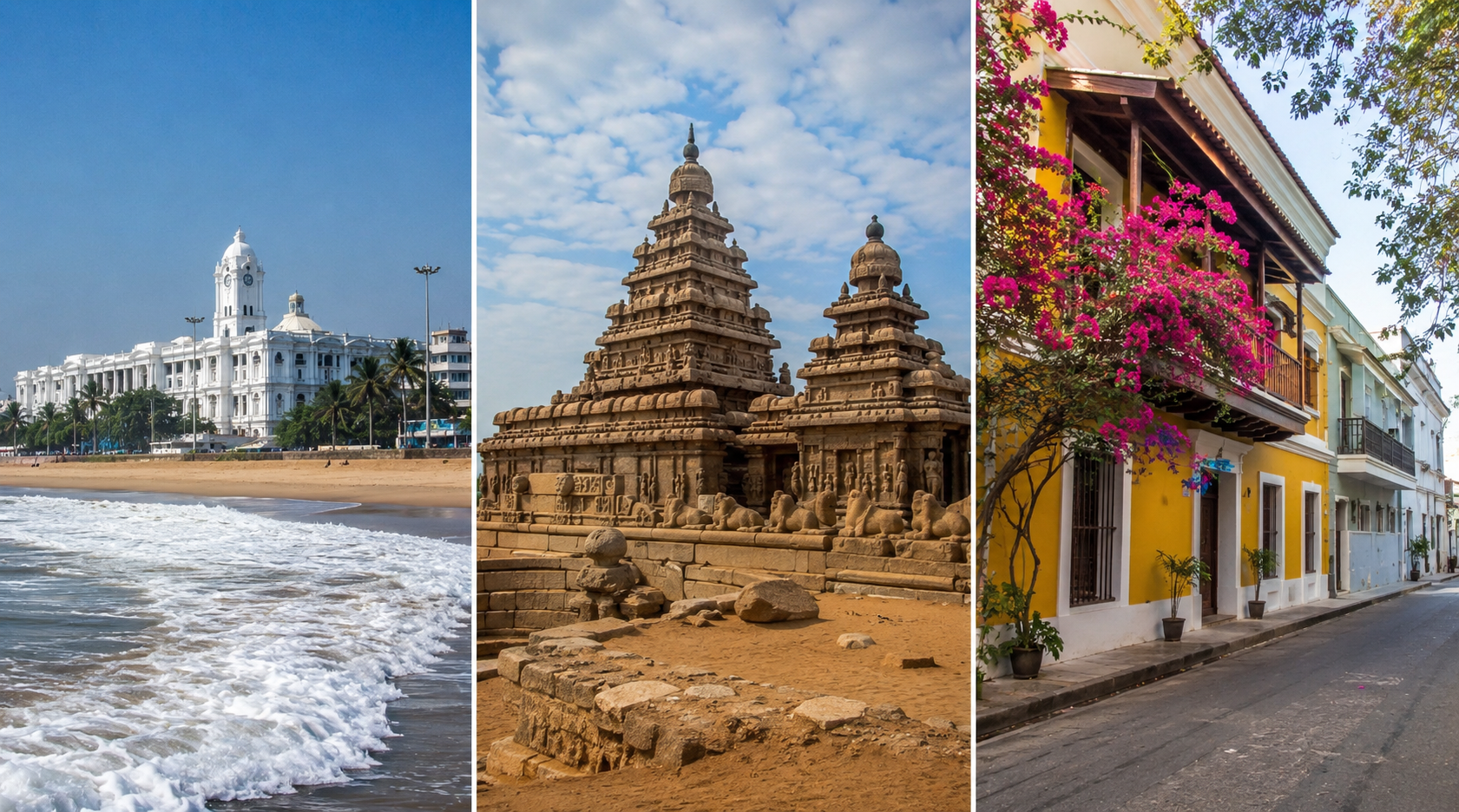Chennai Mahabalipuram Pondicherry Tour Package